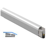 T�rdichter 1750, Breite 15 mm, H�he 37,5 mm, L�nge 1130 mm, Aluminium natur