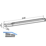 ECO Gleitschiene EF silber, rechts