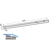 ECO Gleitschiene EFR silber, rechts