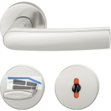 FSB Dr�ckergarnitur 12 1015 ASL auf Rosette WC, silber eloxiert