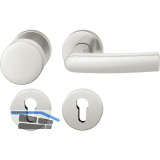 FSB Wechselgarnitur 12 1015 ASL auf Rosette PZ, Knopf fest, silber eloxiert