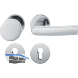 FSB Wechselgarnitur 12 1015 ASL auf Rosette PZ, Knopf fest, Edelstahl matt