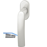 FSB Fenstergriff 34 1015 ovale Rosette, Aluminium silber eloxiert