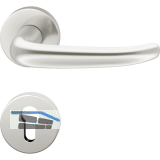 FSB Dr�ckergarnitur 12 1023 ASL auf Rosette PZ, silber eloxiert