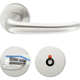 FSB Objekt Dr�ckergarnitur 72 1023 AGL auf Rosette WC, silber eloxiert