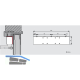 DORMAKABA Sturzfutterwinkel f�r TS 83, silber