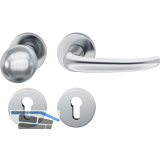 FSB Objekt Wechselgarnitur 72 1023 AGL auf Rosette PZ, rechts, Edelstahl matt