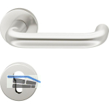 FSB Dr�ckergarnitur 12 1070 ASL auf Rosette PZ, silber eloxiert