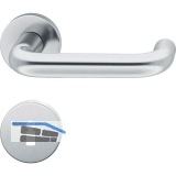 FSB Dr�ckergarnitur 12 1070 ASL auf Rosette BB, Edelstahl matt