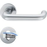 FSB Dr�ckergarnitur 12 1070 ASL auf Rosette PZ, Edelstahl matt