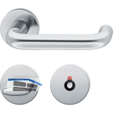 FSB Objekt Dr�ckergarnitur 72 1070 AGL auf Rosette WC, Edelstahl matt