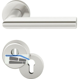 FSB Haust�rdr�ckergarnitur 12 1076 mit Kernziehschutz, Aluminium silber eloxiert