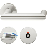 FSB Objekt Dr�ckergarnitur 72 1016 AGL auf Rosette WC, silber eloxiert