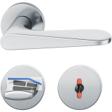 FSB Dr�ckergarnitur 12 1144 ASL auf Rosette WC DIN, Edelstahl matt