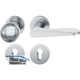 FSB Wechselgarnitur 12 1144 ASL auf Rosette PZ, Knopf fest, Edelstahl matt