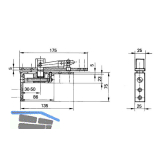 GEZE Zapfenband Modell B f�r Pendelt�ren mitT�rschiene, Stahl verzinkt