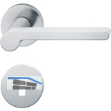 FSB Dr�ckergarnitur 12 1021 ASL auf Rosette BB, Edelstahl matt