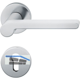 FSB Dr�ckergarnitur 12 1021 ASL auf Rosette PZ, Edelstahl matt