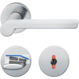 FSB Dr�ckergarnitur 12 1021 ASL auf Rosette WC DIN, Edelstahl matt