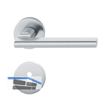 FSB Dr�ckergarnitur 12 1035 ASL auf Rosette BB, Edelstahl matt