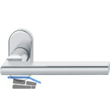 FSB Rahment�rdr�cker 09 1035 Hochhaltefeder B ovale Rosette Edelstahl matt