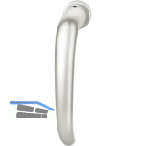 FSB Fenster-Steckgriff 34 1023 minimalistisch, Aluminium silber eloxiert