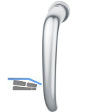 FSB Fenster-Steckgriff 34 1023 minimalistisch, Edelstahl matt