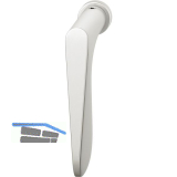 FSB Fenster-Steckgriff 34 1144 minimalistisch, Aluminium silber eloxiert