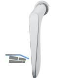 FSB Fenster-Steckgriff 34 1144 minimalistisch, Edelstahl matt