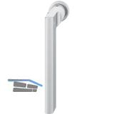 FSB Fenster-Steckgriff 34 1035 minimalistisch, Edelstahl matt