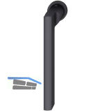 FSB Fenster-Steckgriff 34 1035 minimalistisch, Aluminium schwarz matt