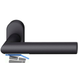 FSB Rahment�rdr�cker 09 1076 Hochhaltefeder B ovale Rosette Aluminium schwarz