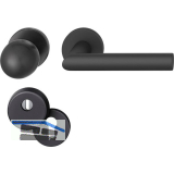 FSB Haust�rwechselgarnitur 12 1076 mit Kernziehschutz, Aluminium schwarz matt