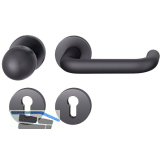 FSB Wechselgarnitur 12 1070 ASL auf Rosette PZ, Knopf drehbar, schwarz matt