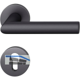 FSB Feuerschutz Dr�ckergarnitur 76 1076 AGL DIN PZ, Aluminium schwarz matt