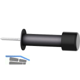 FSB Wandt�rpuffer 38 3880 L�nge 120 mm, Aluminium schwarz matt