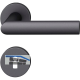 FSB Dr�ckergarnitur 12 1108 ASL auf Rosette BB, Aluminium schwarz matt