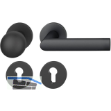 FSB Wechselgarnitur 12 1108 ASL auf Rosette PZ, Knopf drehbar, schwarz matt