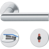 FSB Dr�ckergarnitur 12 1108 ASL auf Rosette WC, Edelstahl matt