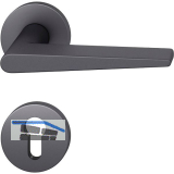 FSB Dr�ckergarnitur 12 1005 ASL auf Rosette PZ, Aluminium schwarz matt