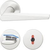 FSB Dr�ckergarnitur 12 1005 ASL auf Rosette WC DIN, Aluminium silber eloxiert