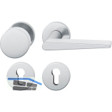 FSB Feuerschutz Wechselgarnitur 76 1005 AGL �NORM PZ, rechts, Edelstahl matt