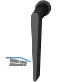 FSB Fenster-Steckgriff 34 1005 minimalistisch, Aluminium schwarz matt