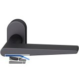 FSB Rahment�rdr�cker 09 1005 Hochhaltefeder B ovale Rosette Aluminium schwarz