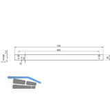 DORMAKABA Montageplatte G-N XEA, 30mm, silber