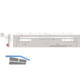 DORMAKABA Gleitschiene GSR-EMR2 VL XEA, silber