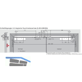 DORMAKABA Gleitschiene GSR-EMR2-V/BG, silber