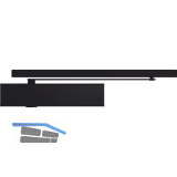 ECO T�rschlie�er TS 61 G GSB, EN 3-6, 1-flg. Gleitschiene, schwarz RAL 9005