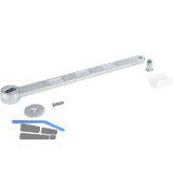 DORMAKABA Schwinghebel flachkonisch, Stahl im Gesenk geschmiedet, verzinkt