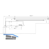 GEZE T�rschlie�er TS 3000 V, 1-flg. Gleitschiene L, silber